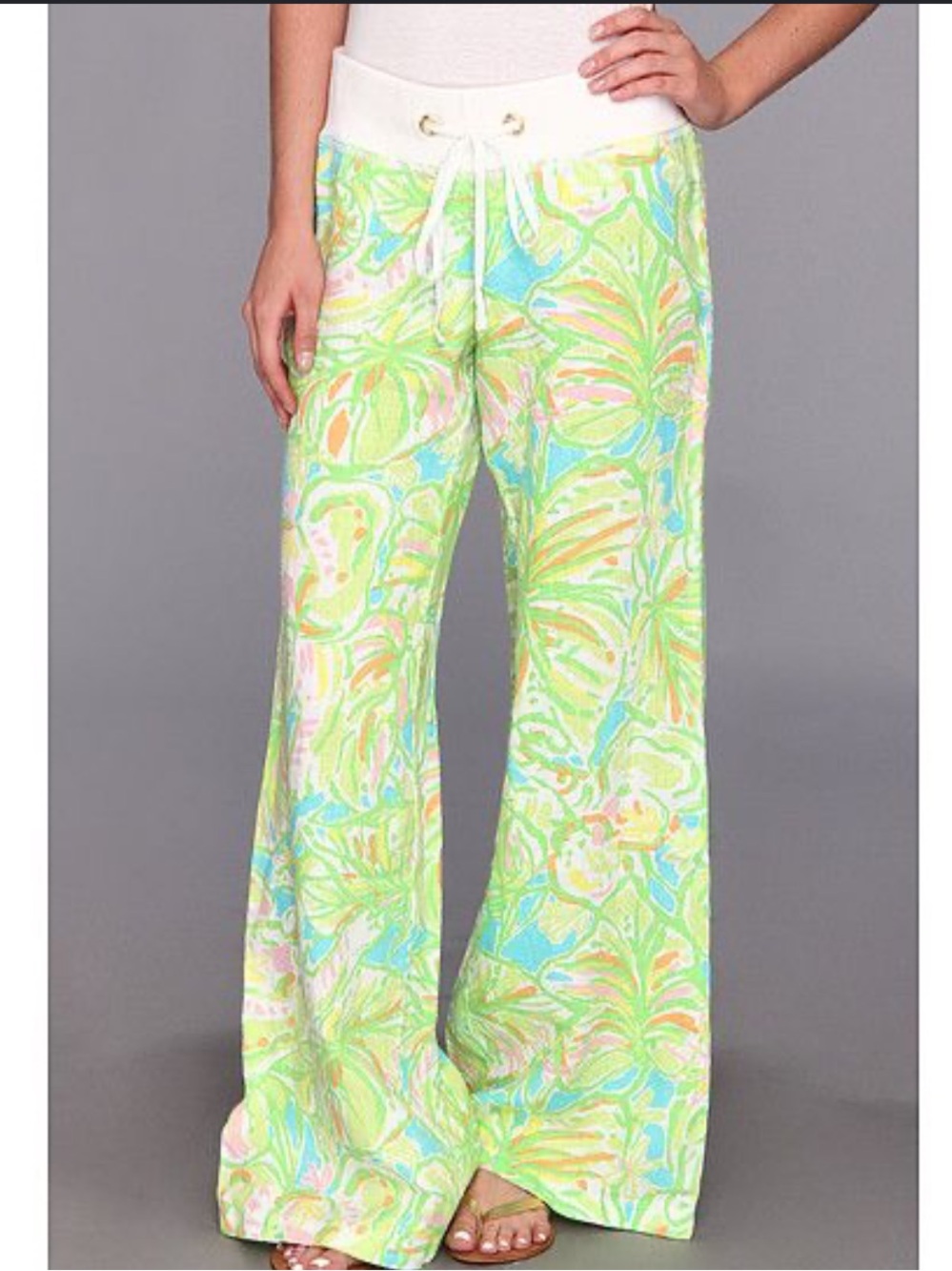 Lilly Pulitzer linen the beach pants xl